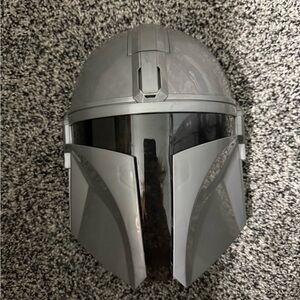 Gray Mandalorian Helmet